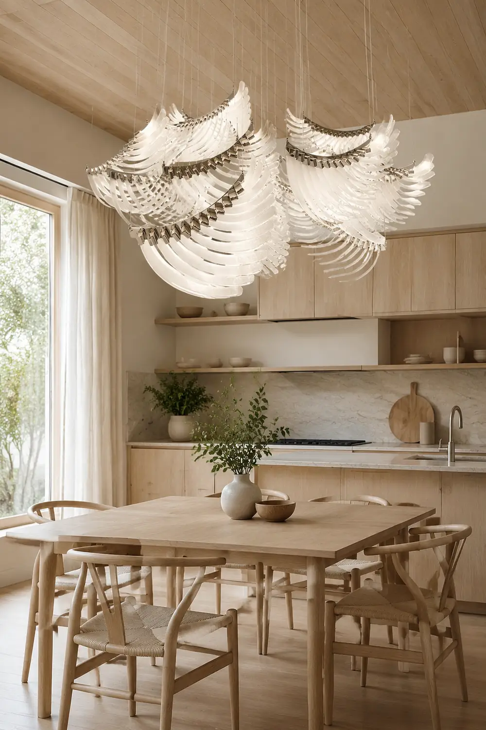 Tiered Palmette Chandelier - Lumpaz