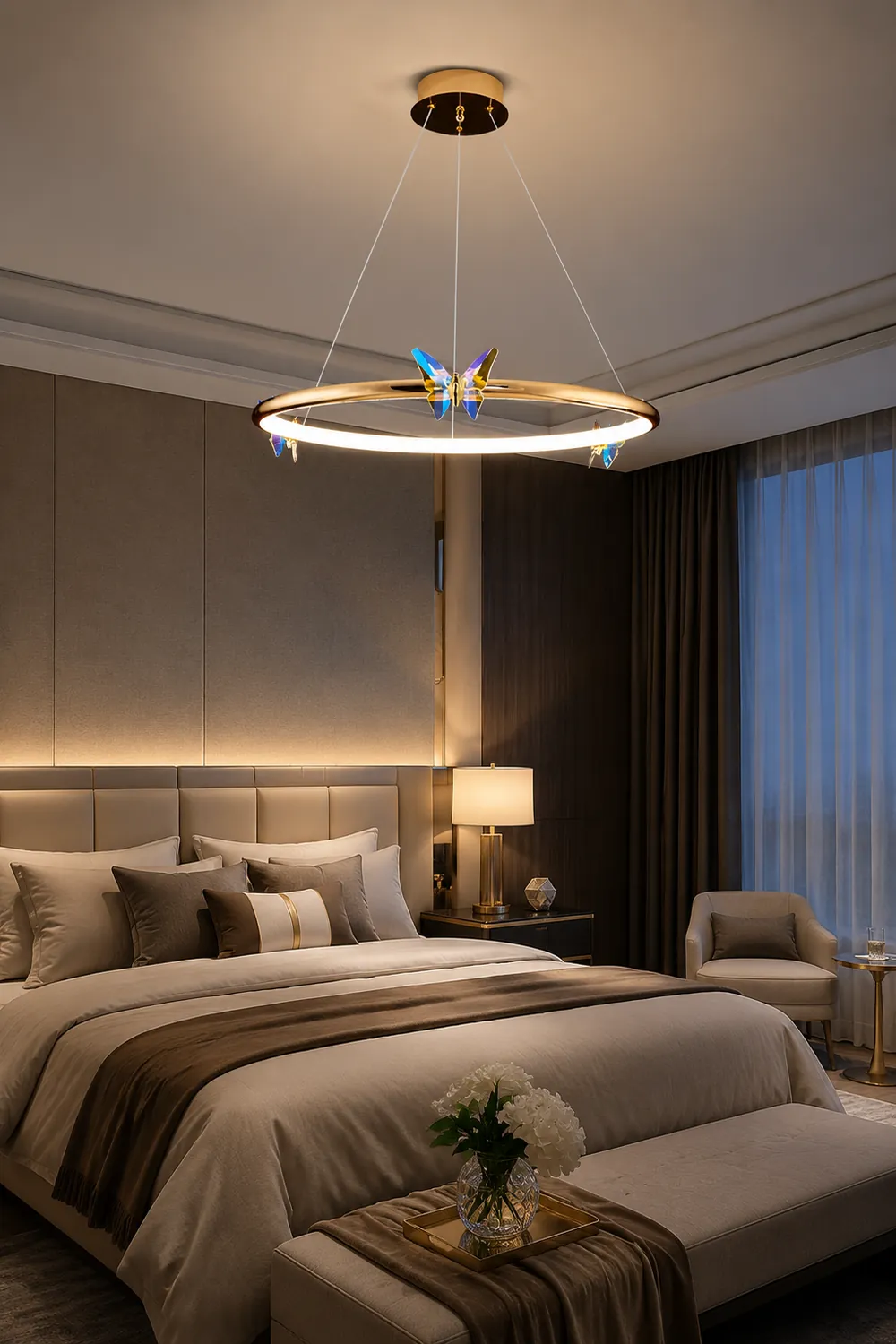 Blue Butterfly Chandelier - Lumpaz