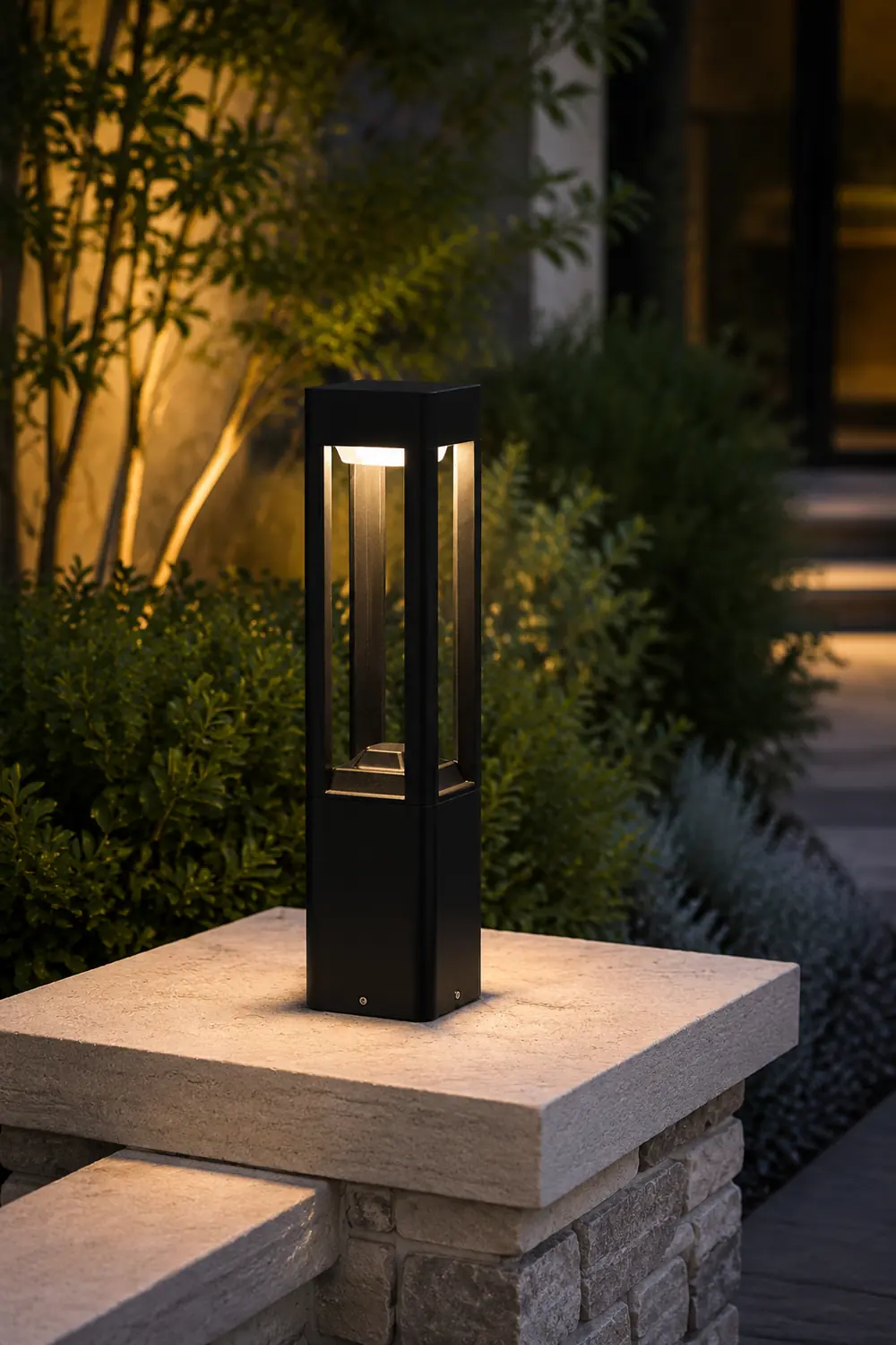 Rectangular Column Garden Light - Lumpaz