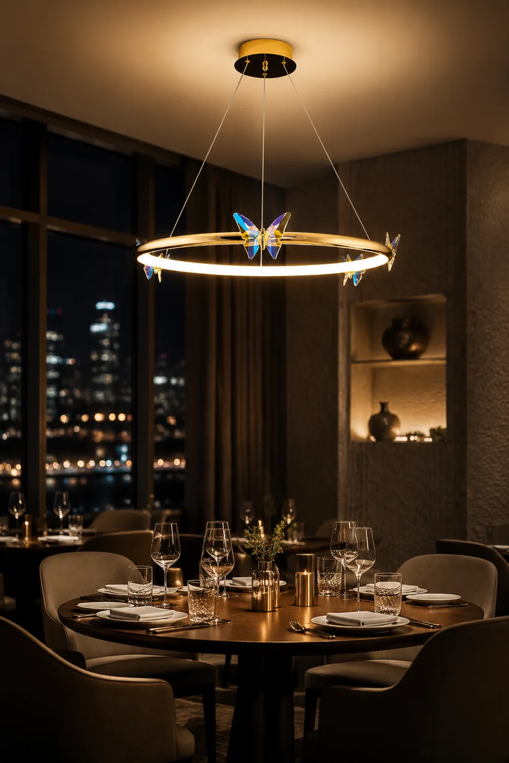 Blue Butterfly Chandelier - Lumpaz
