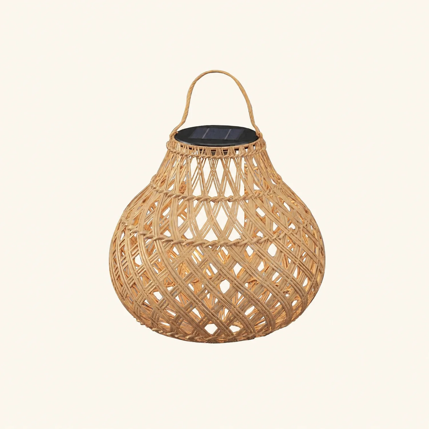 Woven Sphere Solar Lantern Outdoor Lamp - Lumpaz