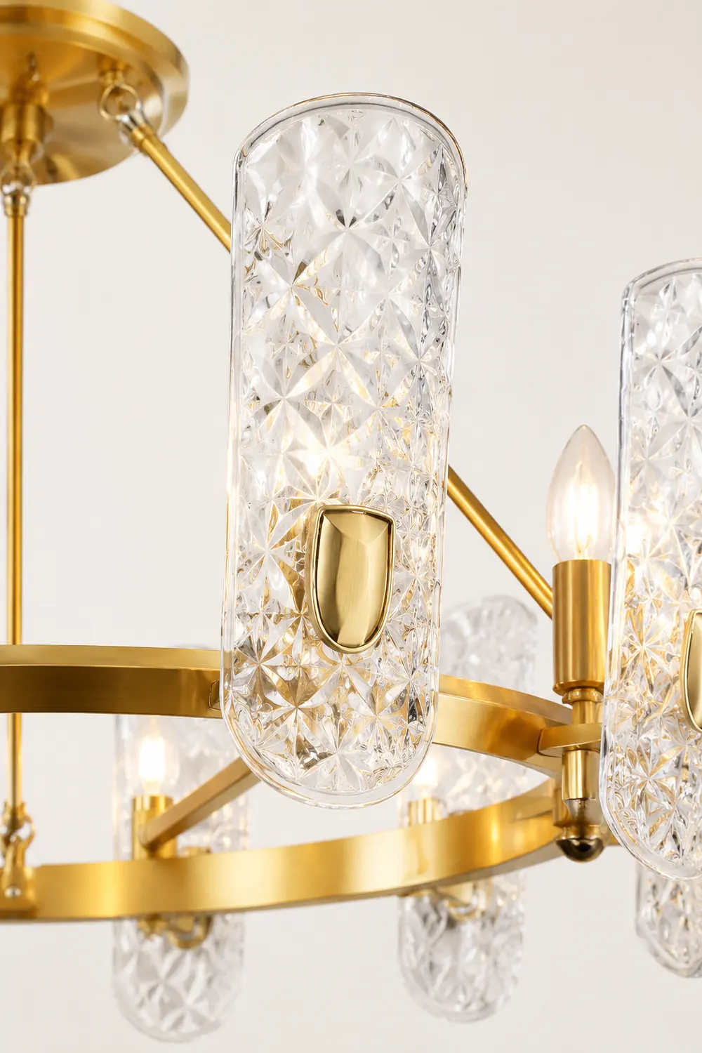 Brass Central Chandelier - Lumpaz