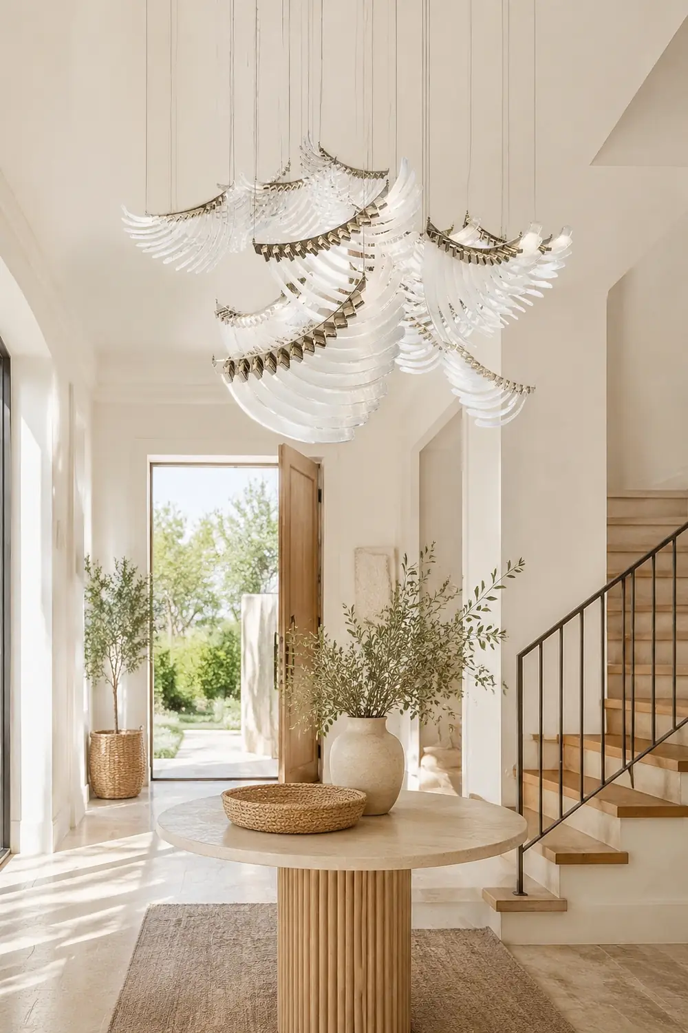 Tiered Palmette Chandelier - Lumpaz