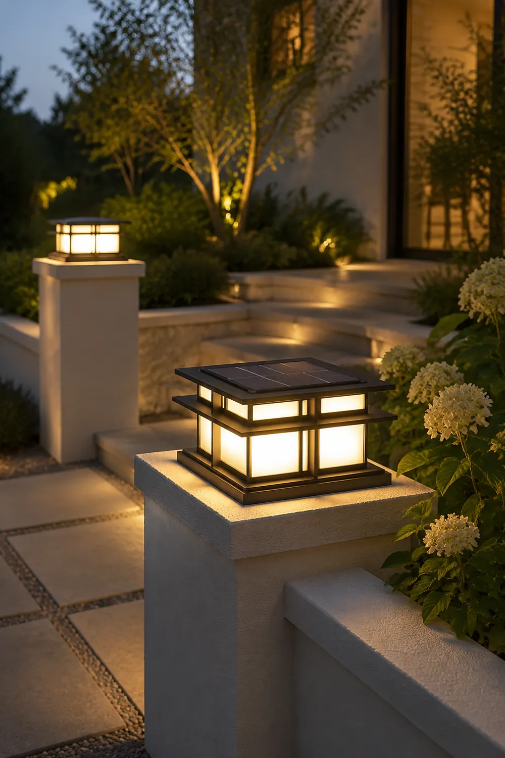 Boilyn Solar Outdoor Pillar Light - Lumpaz