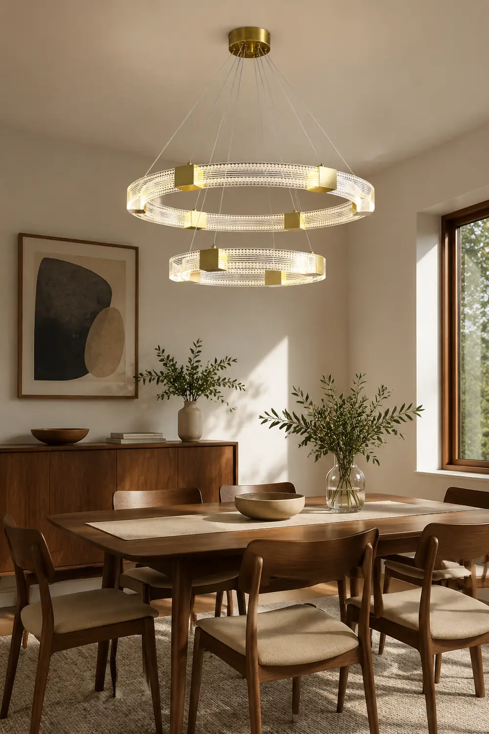 Parallel Ring LED Chandelier - Lumpaz