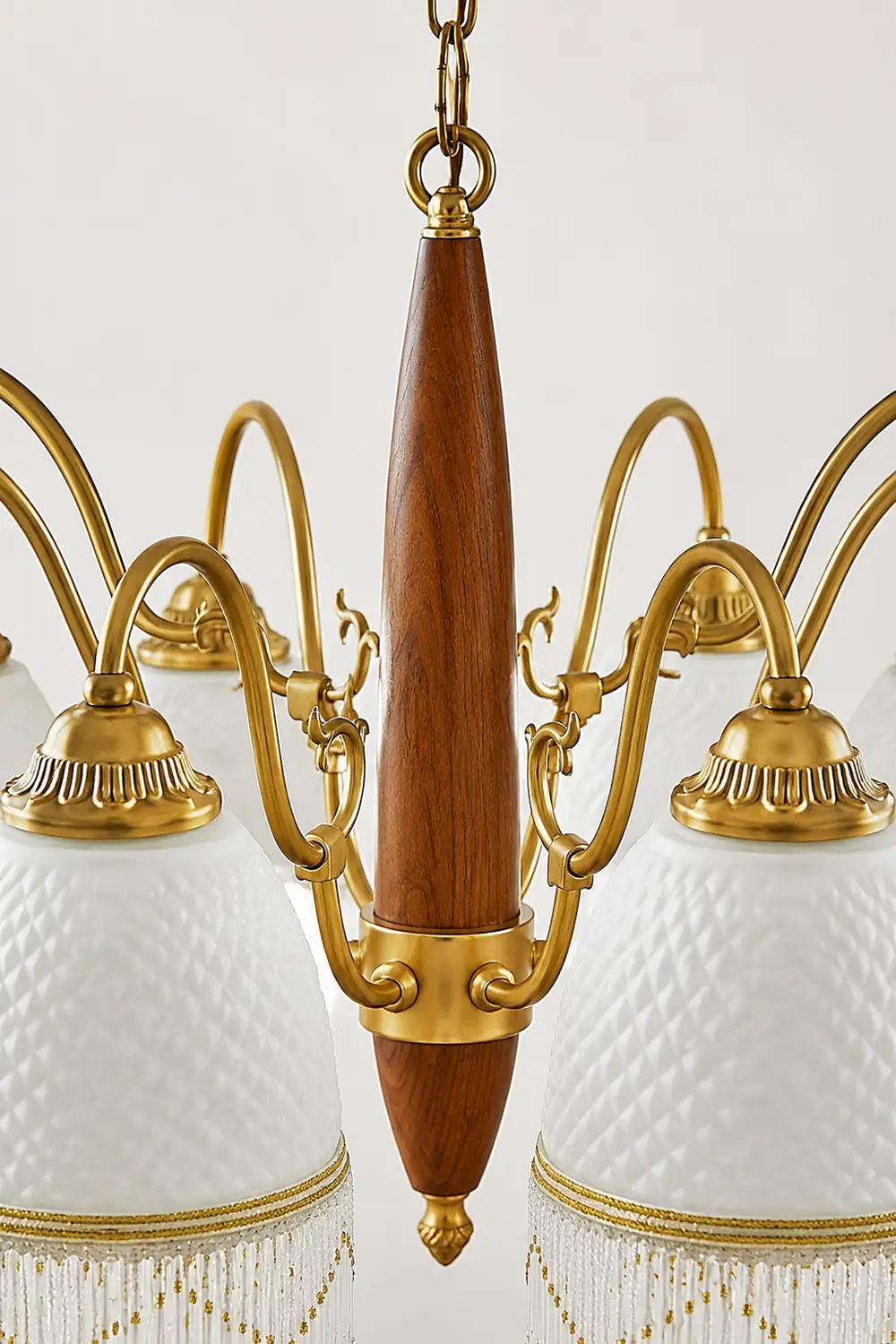 Mesh Tassel Glass Chandelier - Lumpaz
