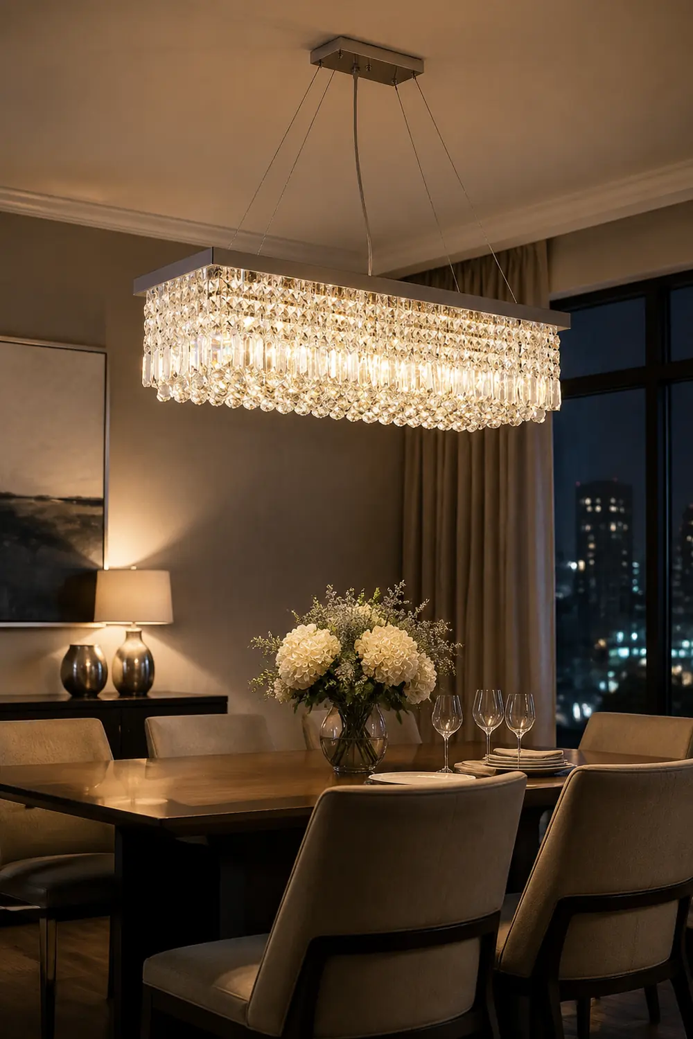Crystal Raindrop Chandelier - Lumpaz