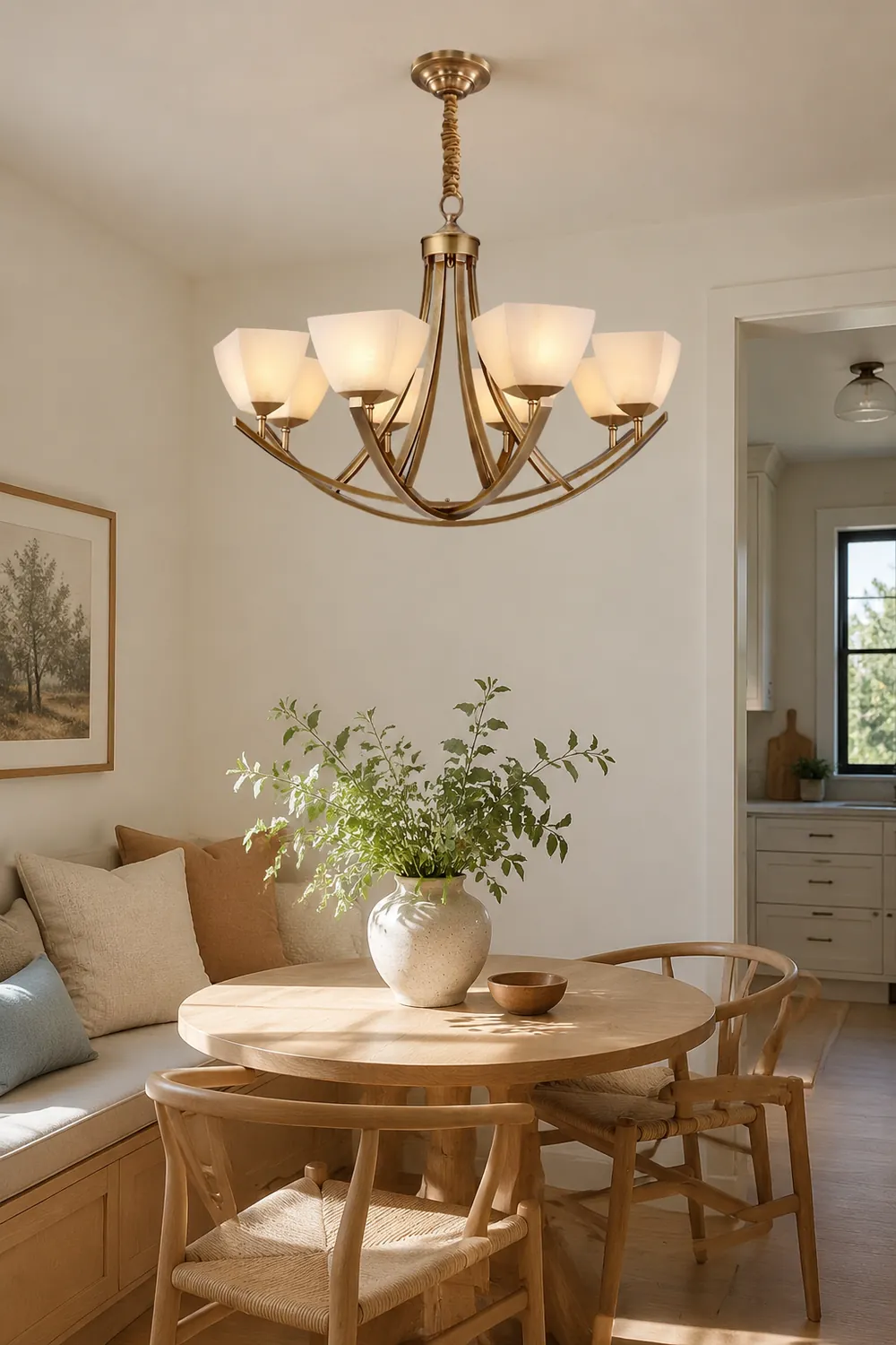 Dover Brass Chandelier - Lumpaz