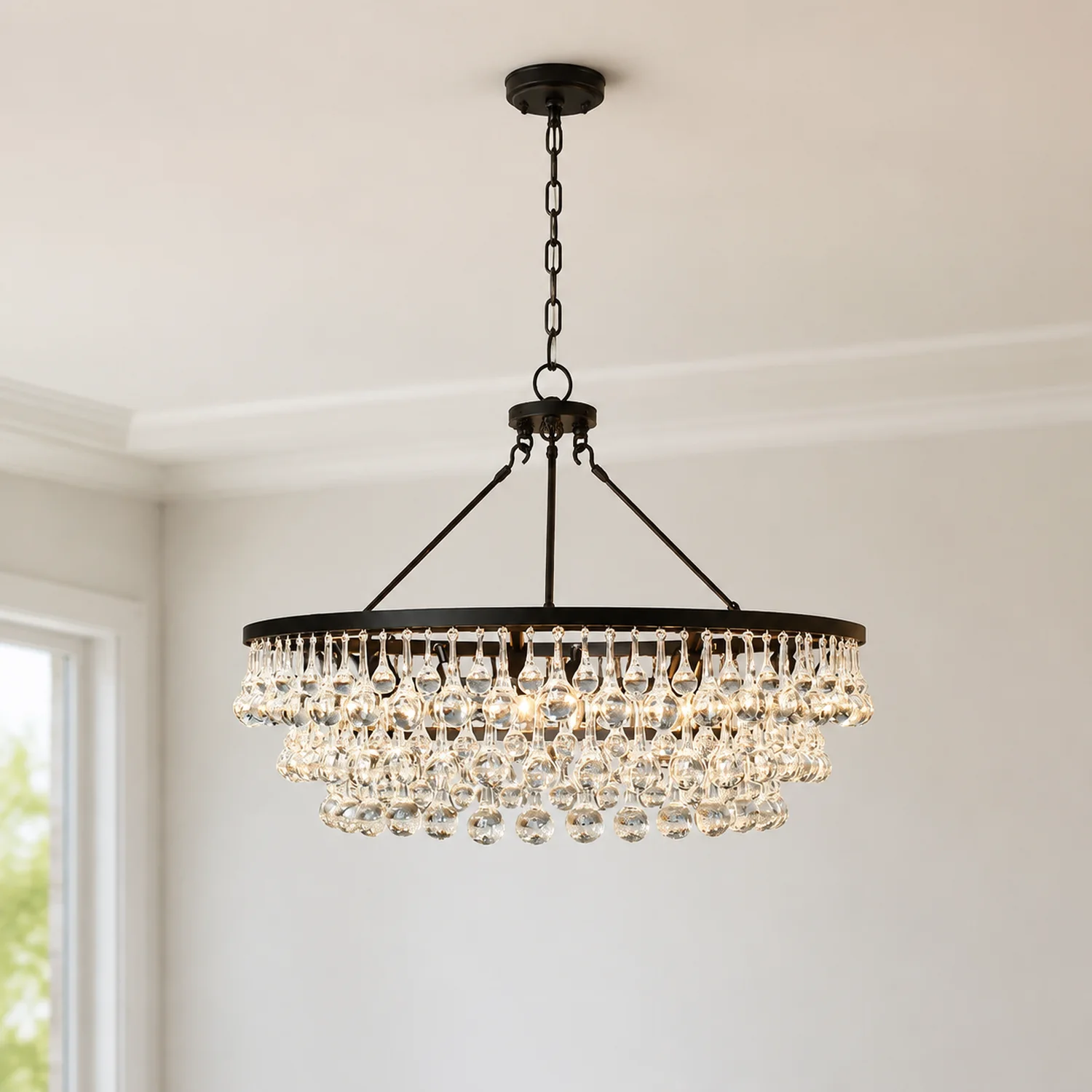 Unique Tiered Crystal Chandelier - Lumpaz