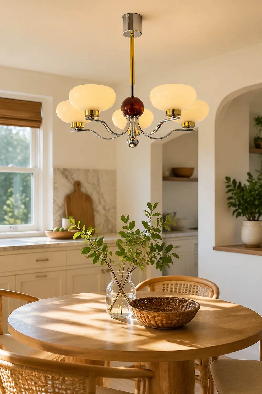 Medieval Glass Bowl Chandelier - Lumpaz