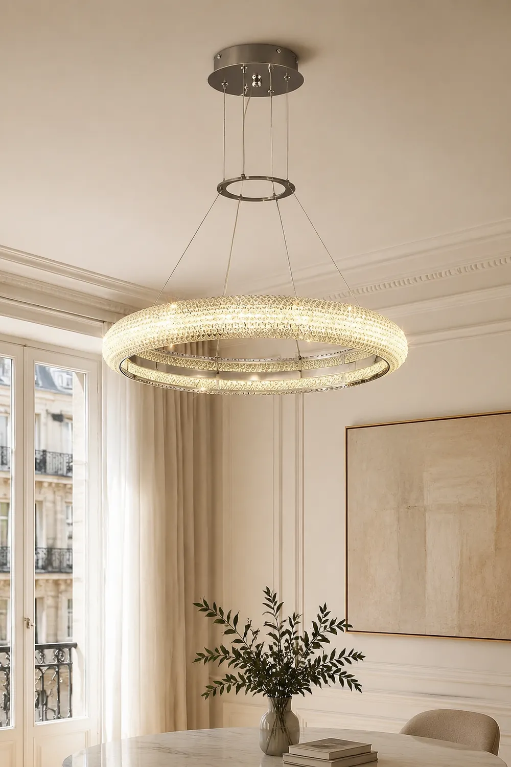 Asscher Ring Chandelier - Lumpaz