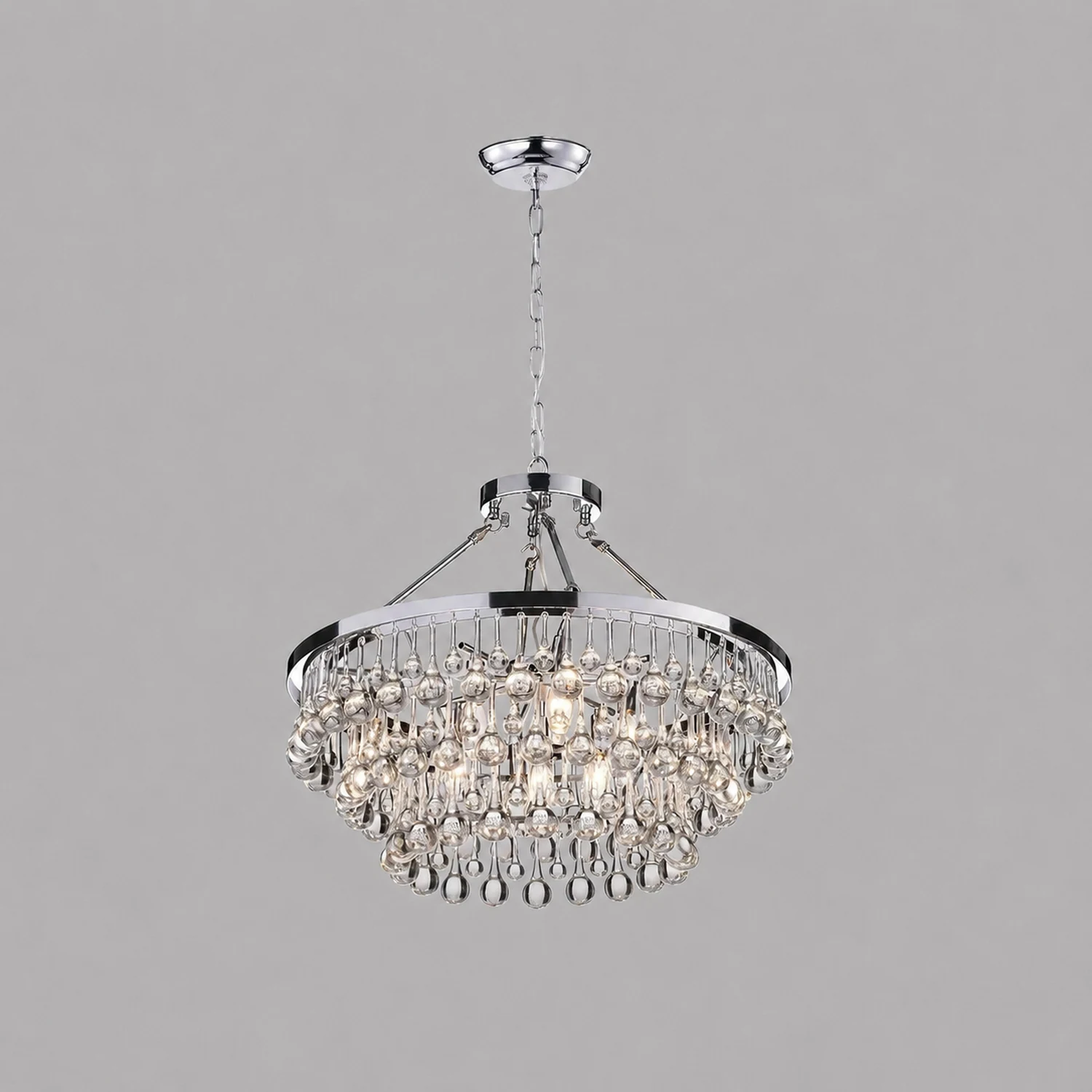 Unique Tiered Crystal Chandelier - Lumpaz