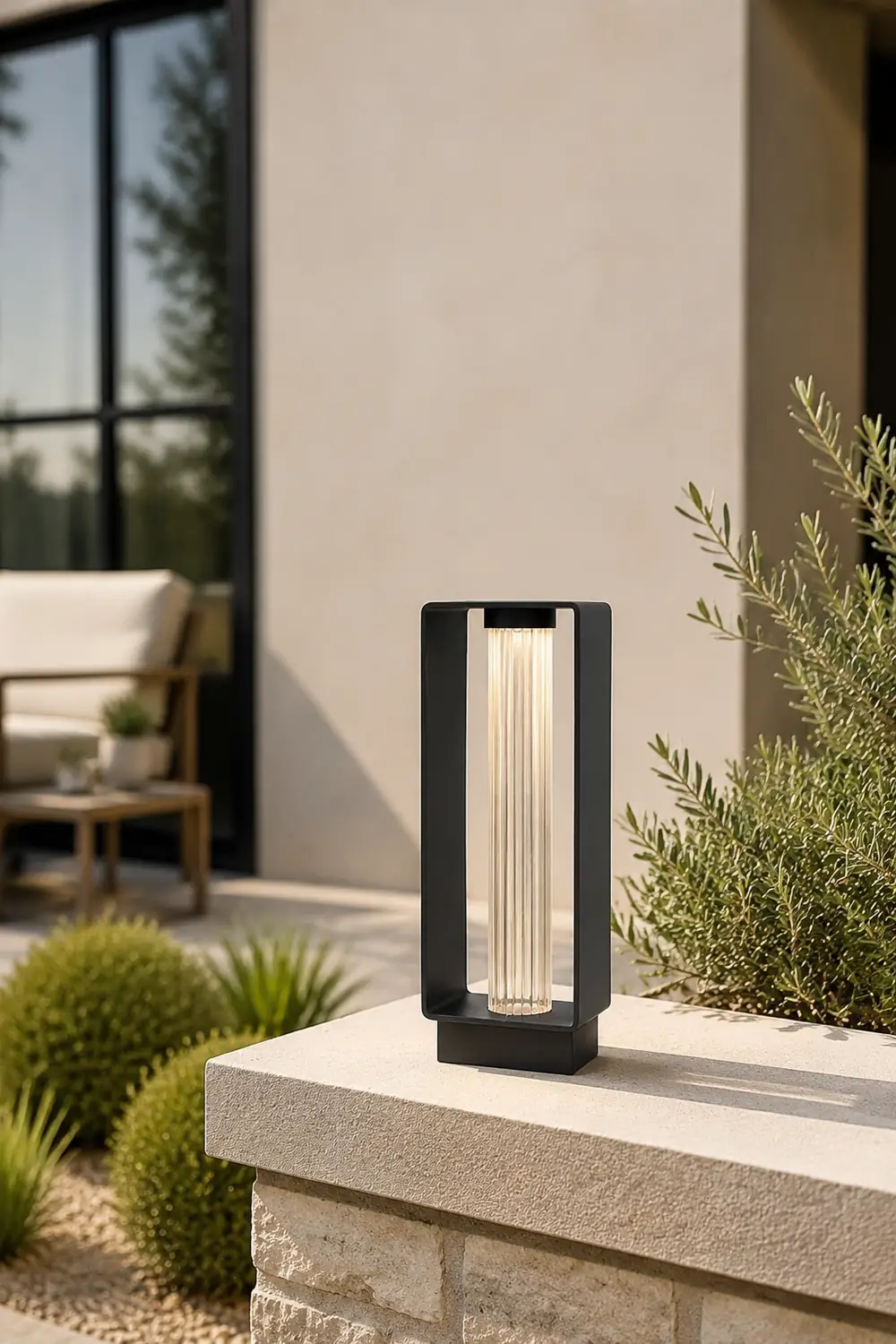 Frame Outdoor Post Lamp - Lumpaz