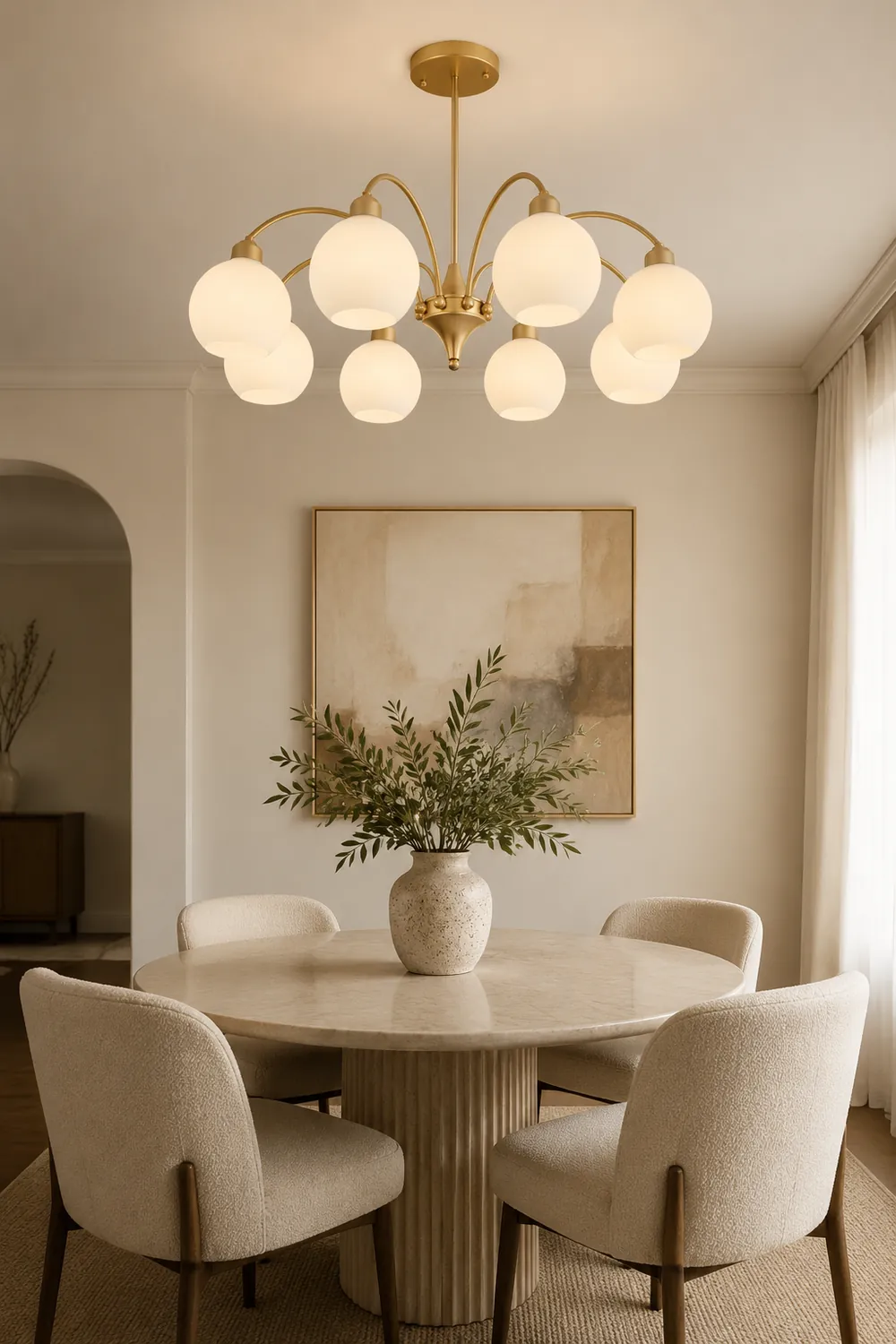 Sculptural Glass Chandelier - Lumpaz