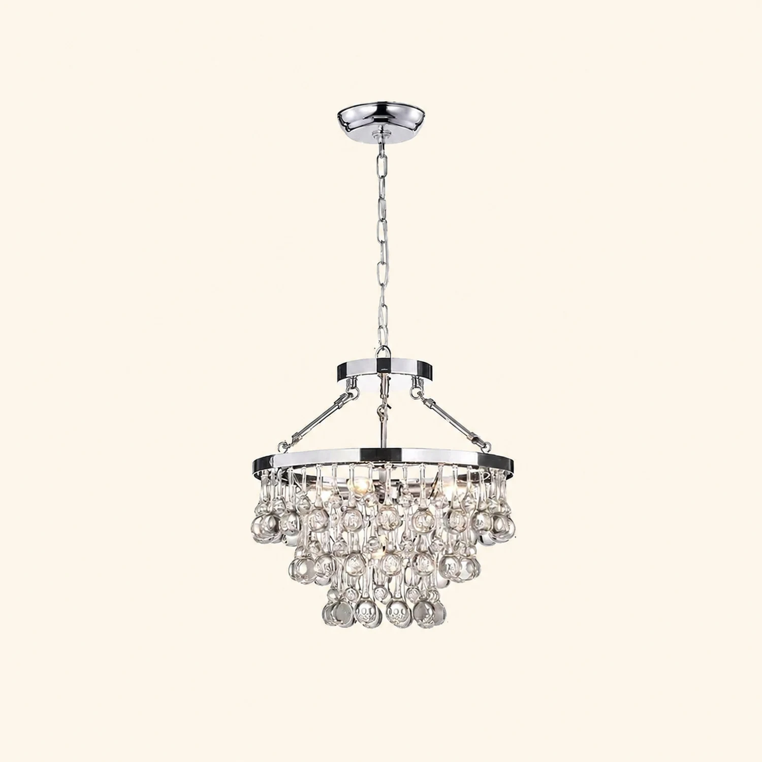 Unique Tiered Crystal Chandelier - Lumpaz