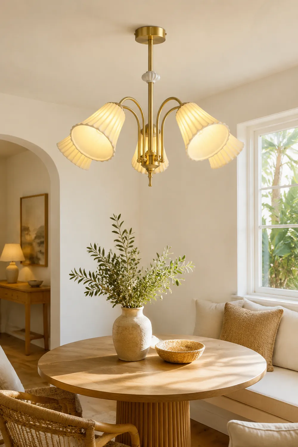 Medieval Ceramic Trumpet Chandelier - Lumpaz