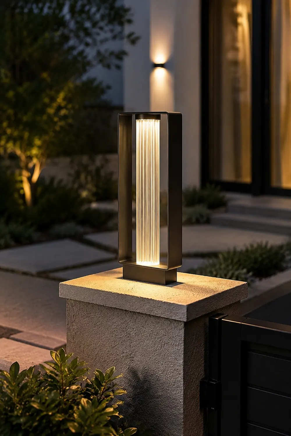 Frame Outdoor Post Lamp - Lumpaz
