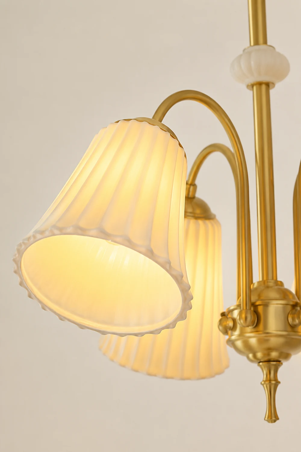 Medieval Ceramic Trumpet Chandelier - Lumpaz