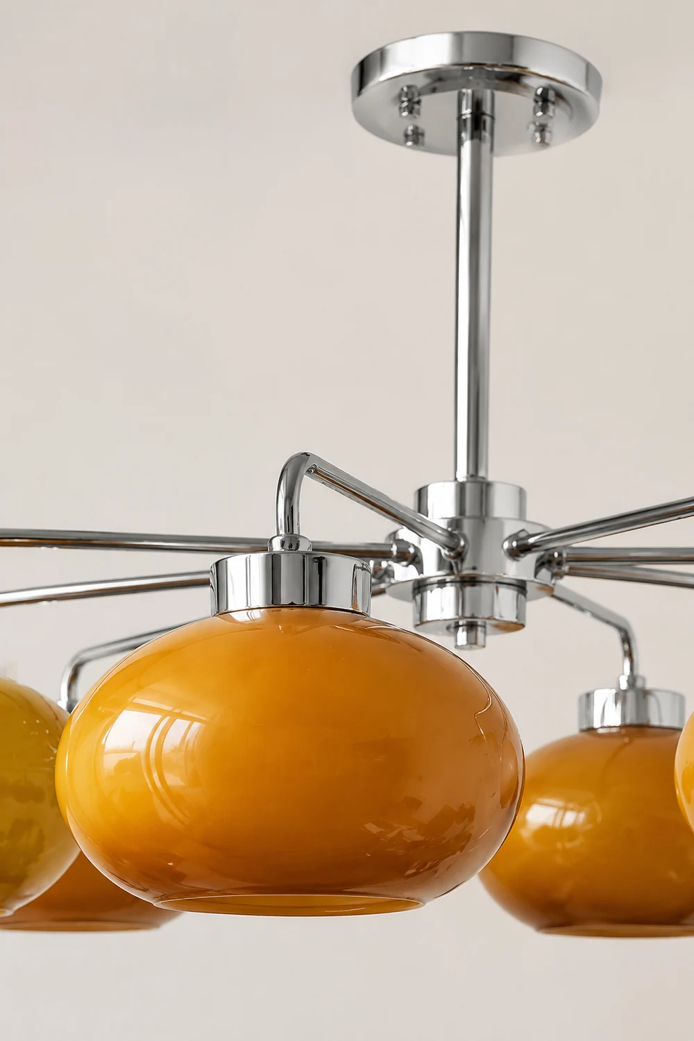 Oval Persimmon Chandelier - Lumpaz