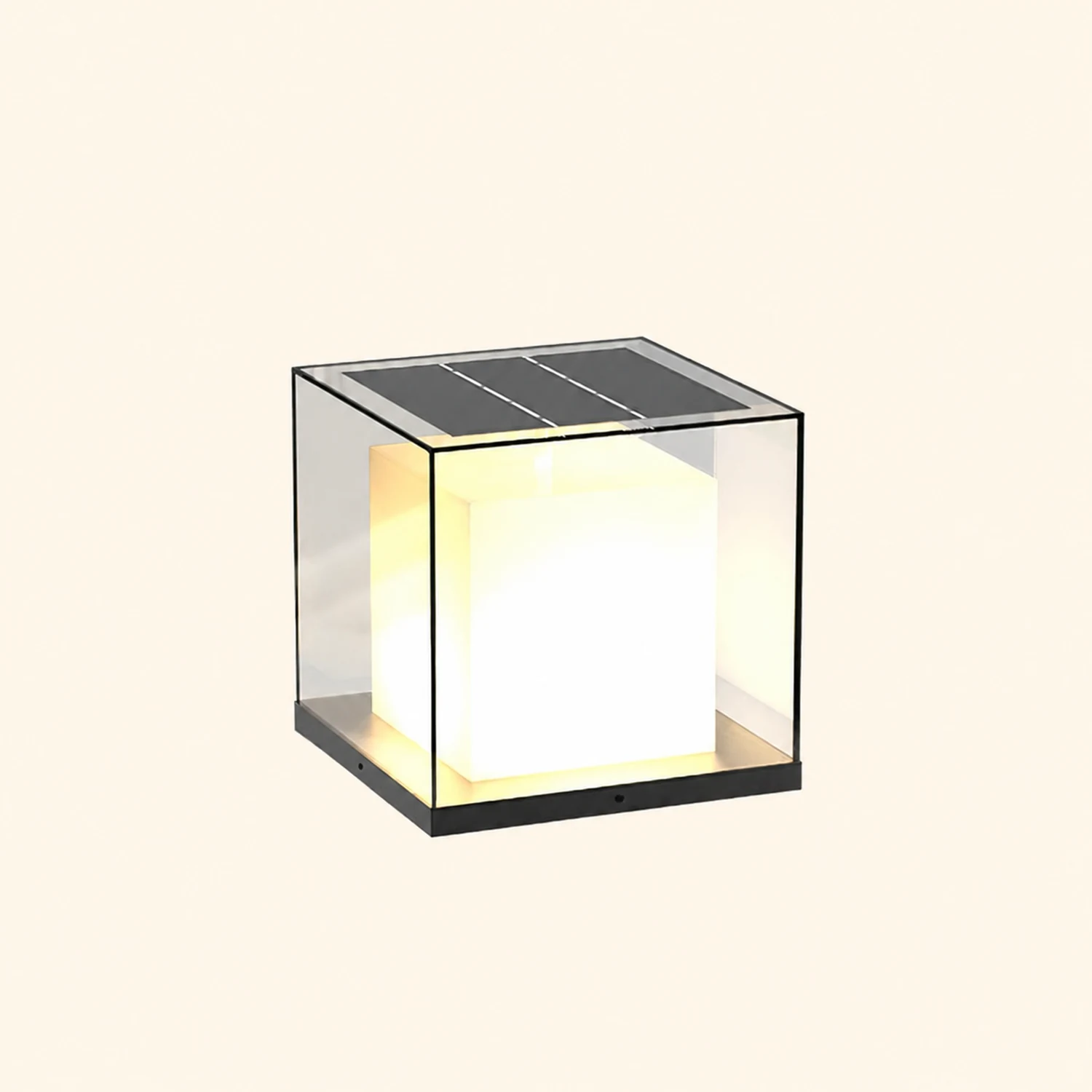 Square Box Outdoor Post Light - Lumpaz