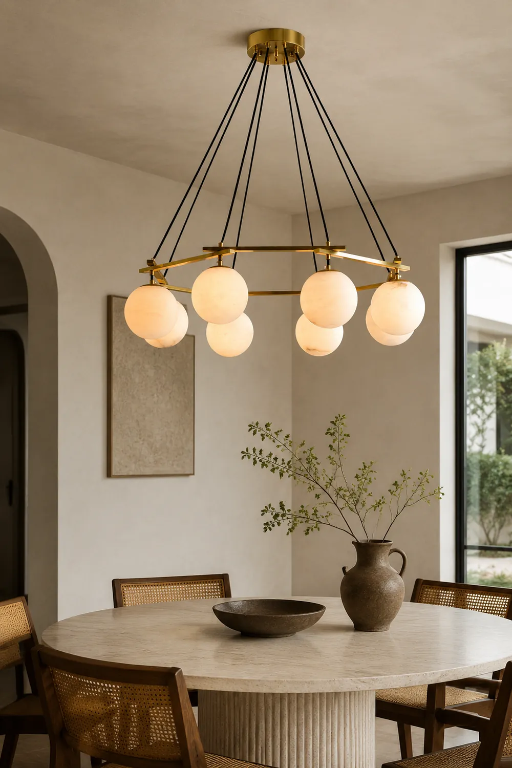 Miira Alabaster Chandelier - Lumpaz