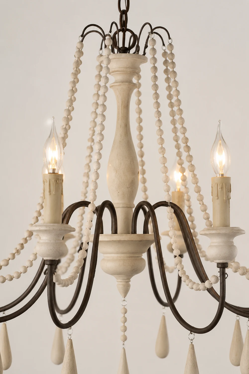 Candle Style Beaded Chandelier - Lumpaz