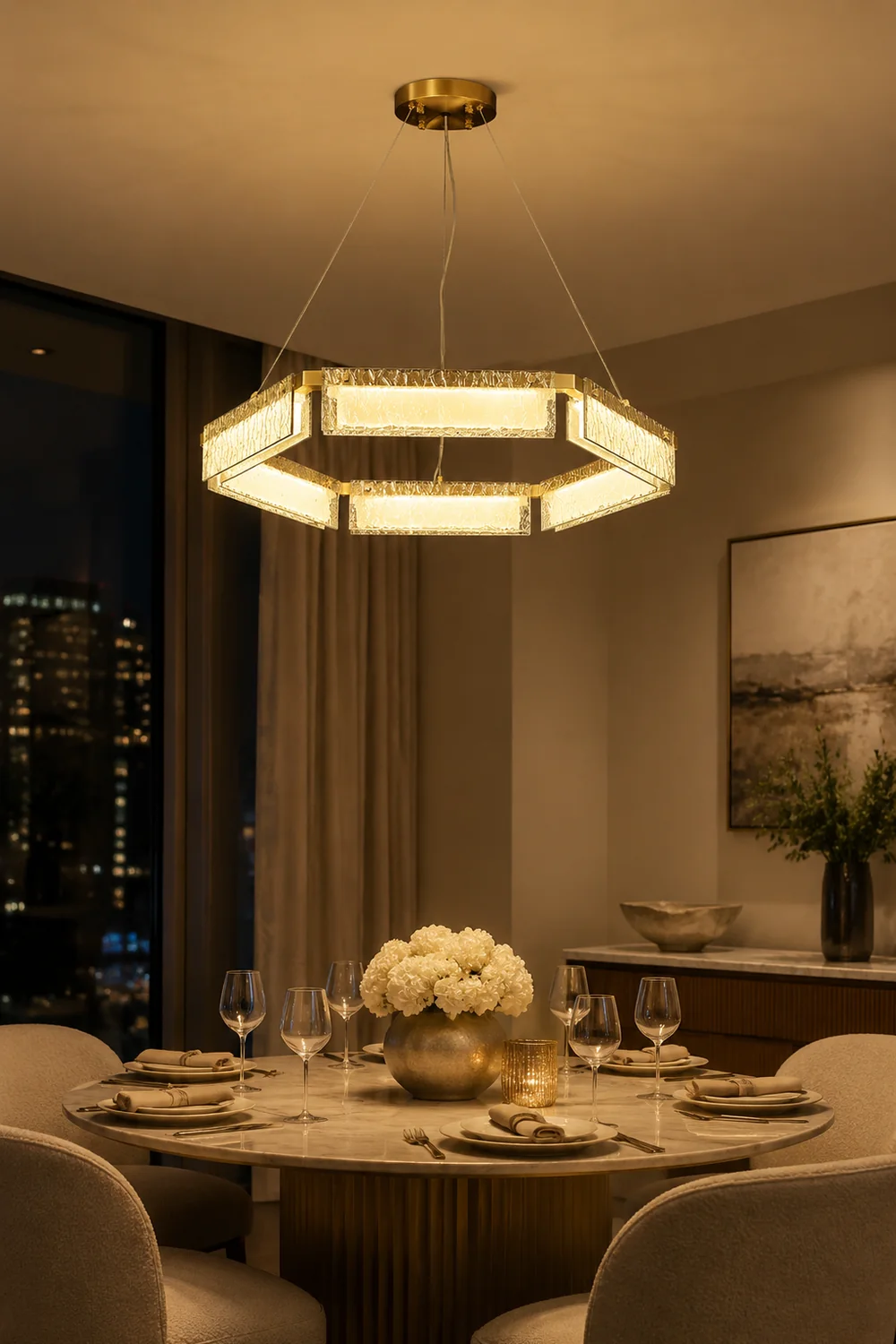 Asner LED Chandelier - Lumpaz