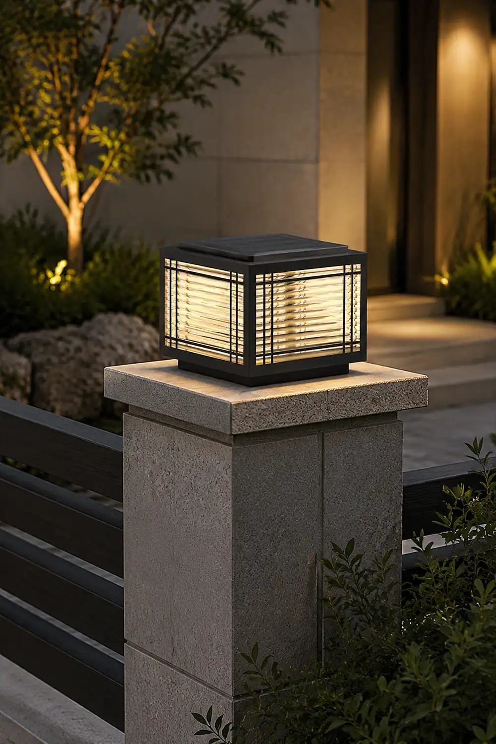 Deck Solar Outdoor Post Light - Lumpaz