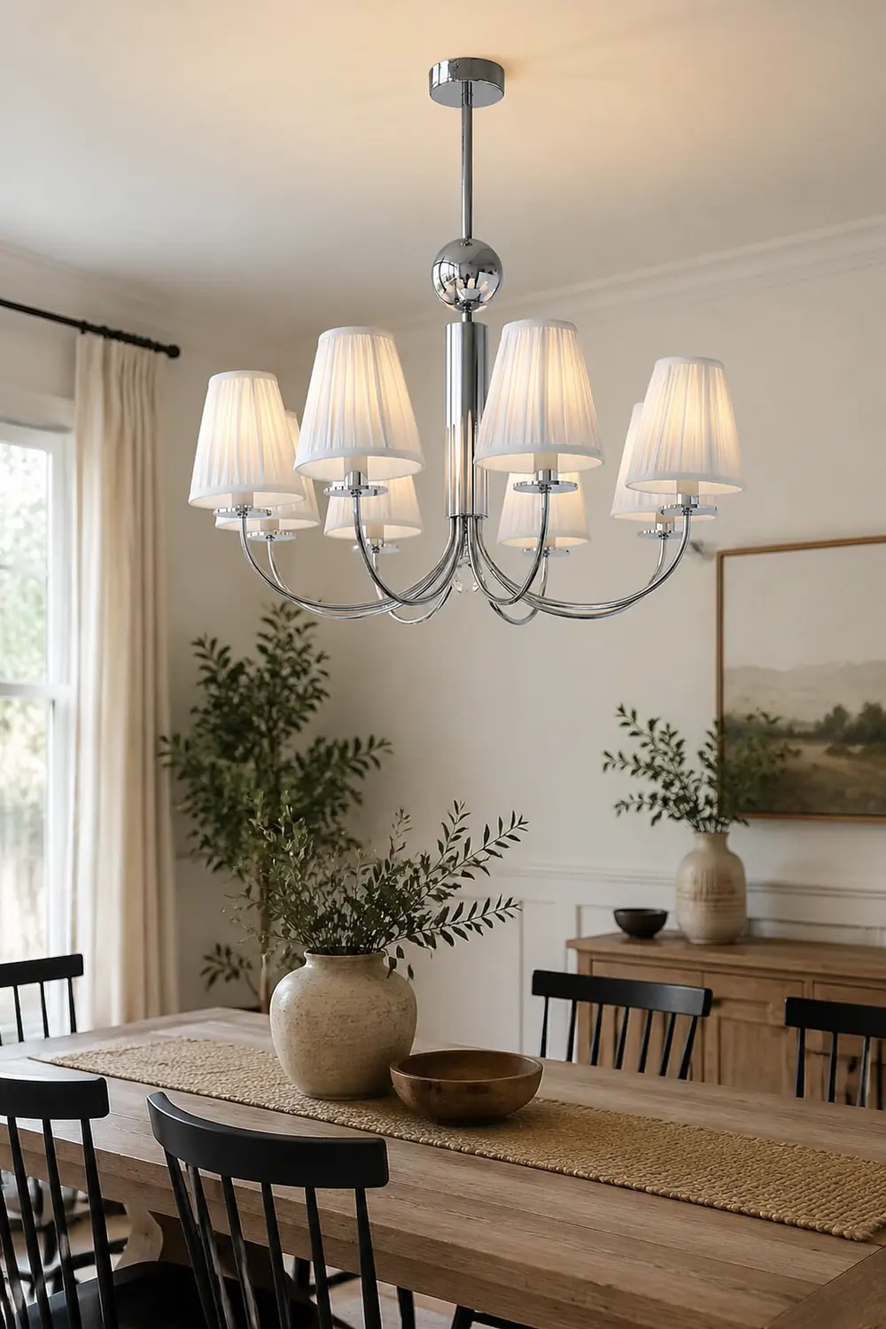 Simplicity Chrome Chandelier - Lumpaz