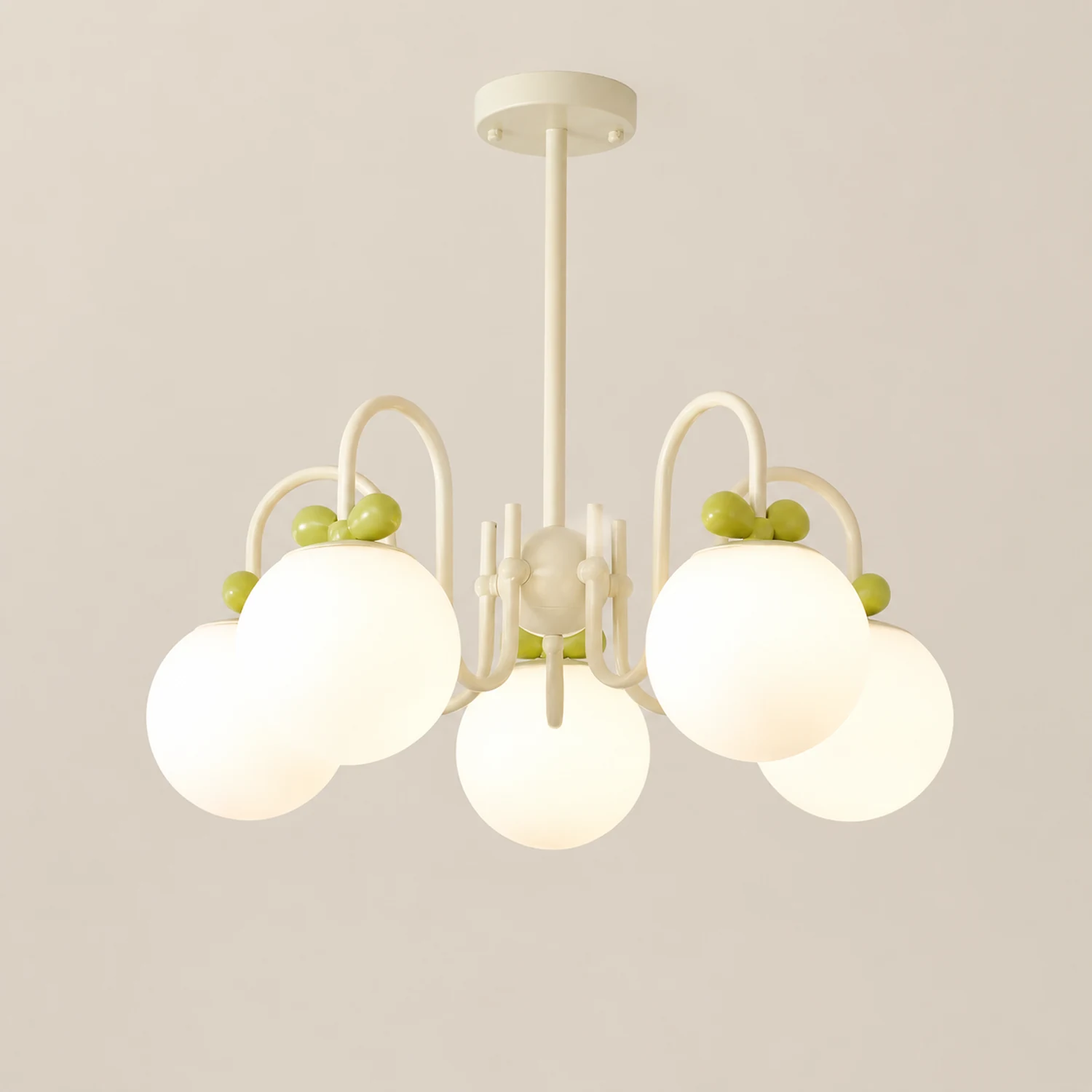 Cream Cherry Chandelier - Lumpaz