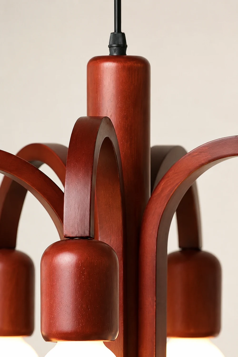 Candela Teak Chandelier - Lumpaz