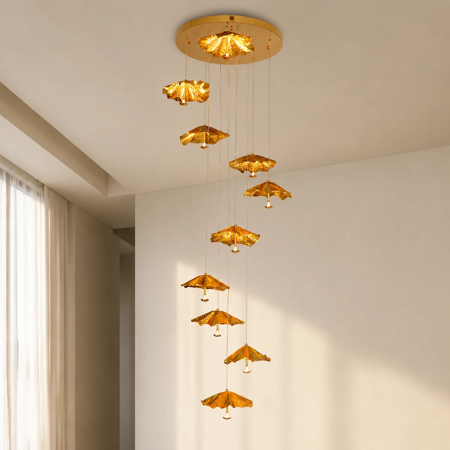 Livra Leaf Chandelier - Lumpaz