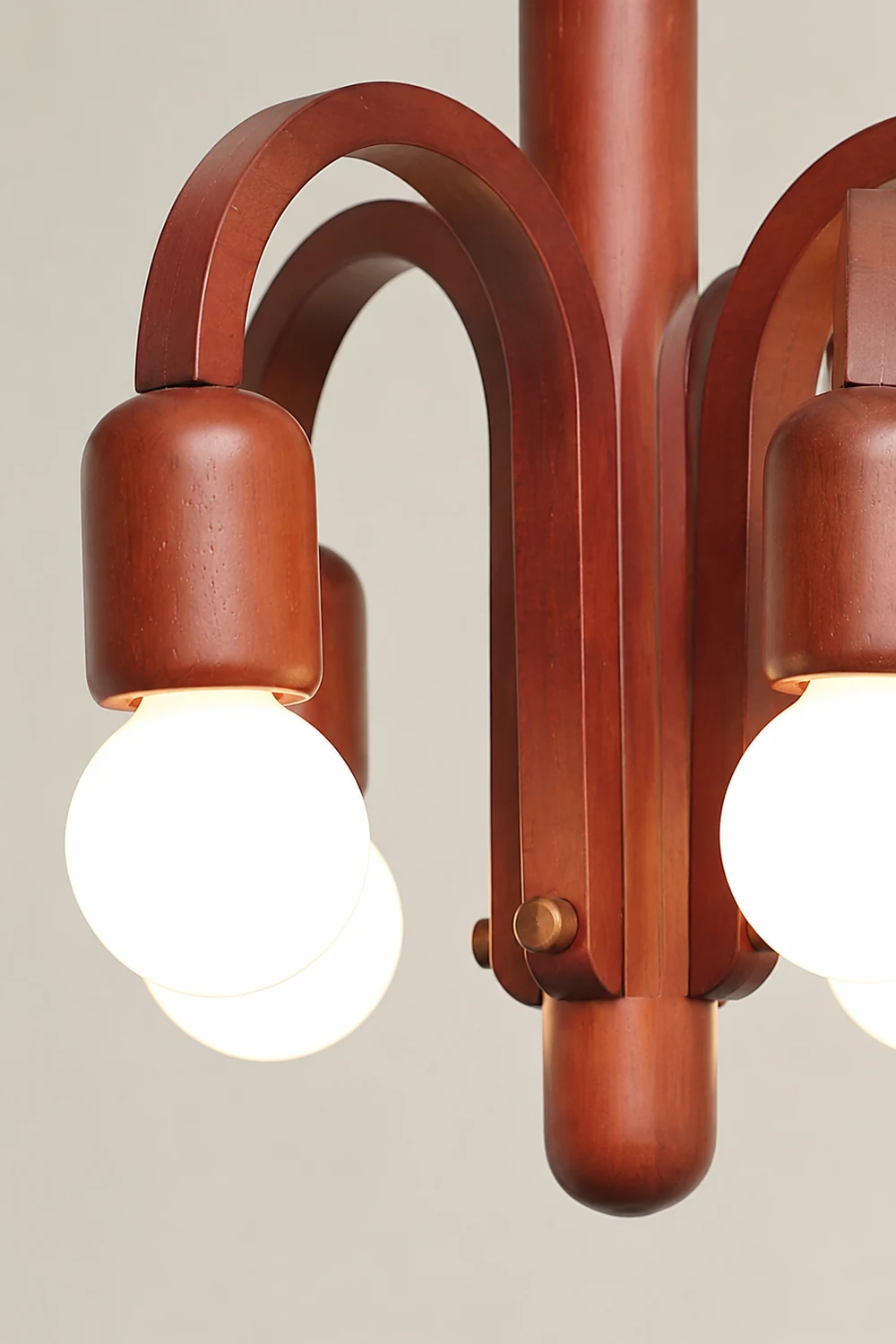 Candela Teak Chandelier - Lumpaz