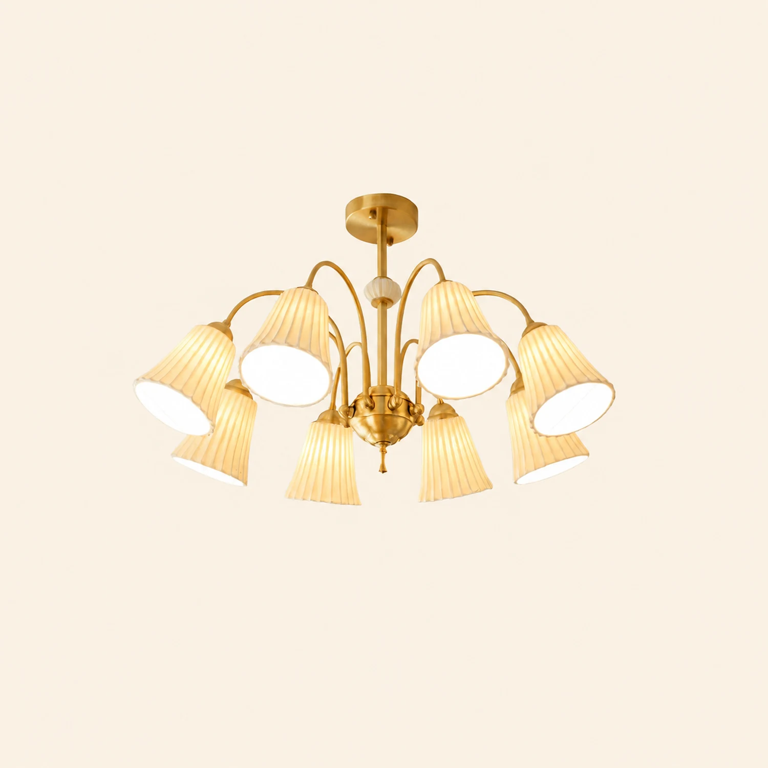 Medieval Ceramic Trumpet Chandelier - Lumpaz