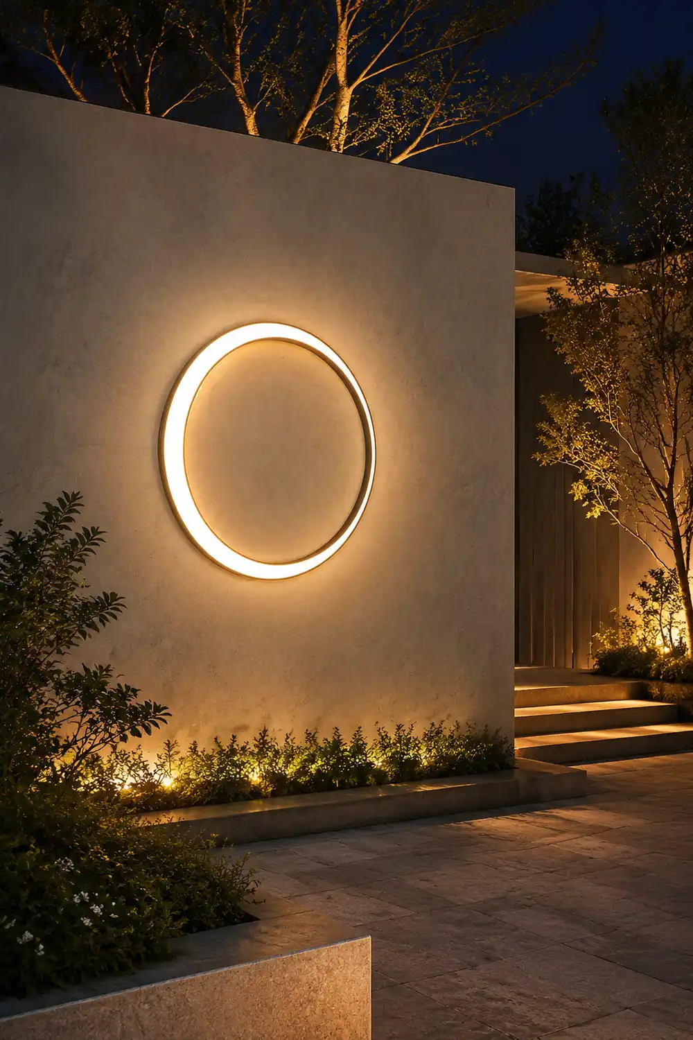 Moon Outdoor Wall Lamp - Lumpaz