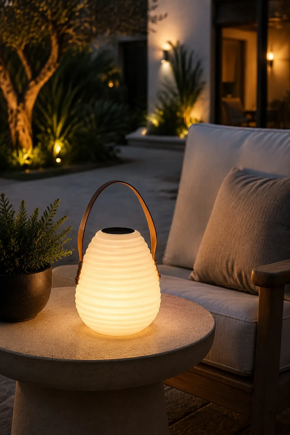 Beehive Solar Lantern Outdoor Lamp - Lumpaz