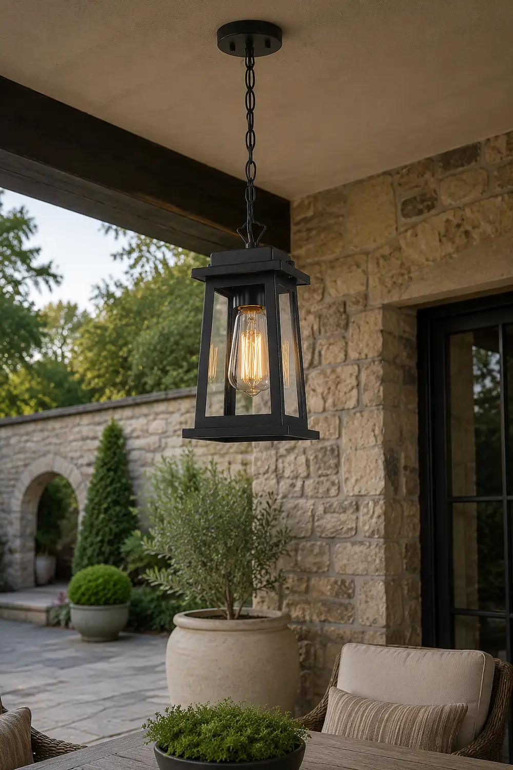 Outdoor Lantern Pendant Lamp - Lumpaz