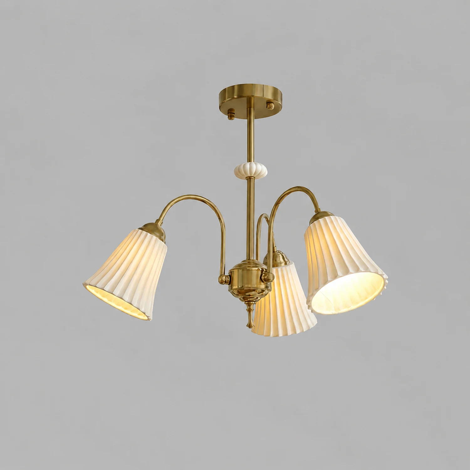 Medieval Ceramic Trumpet Chandelier - Lumpaz