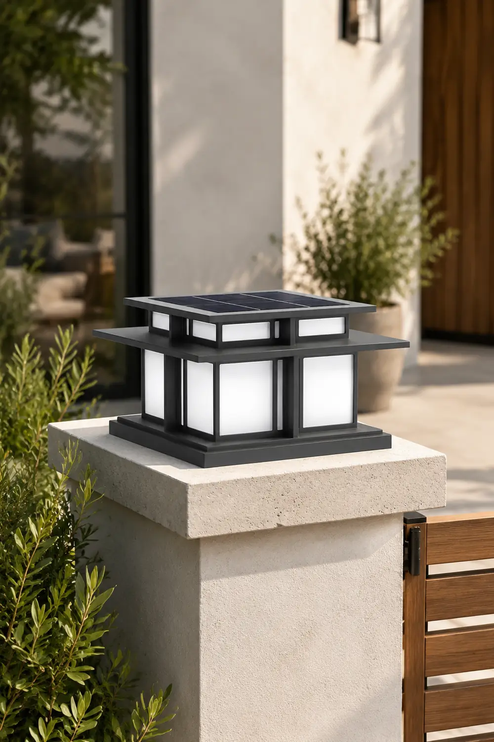 Boilyn Solar Outdoor Pillar Light - Lumpaz