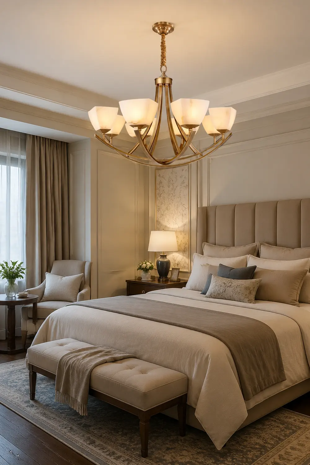 Dover Brass Chandelier - Lumpaz