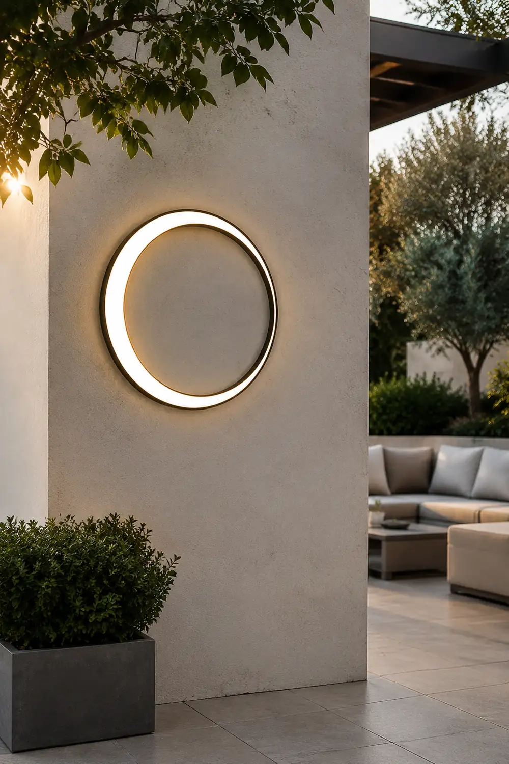 Moon Outdoor Wall Lamp - Lumpaz