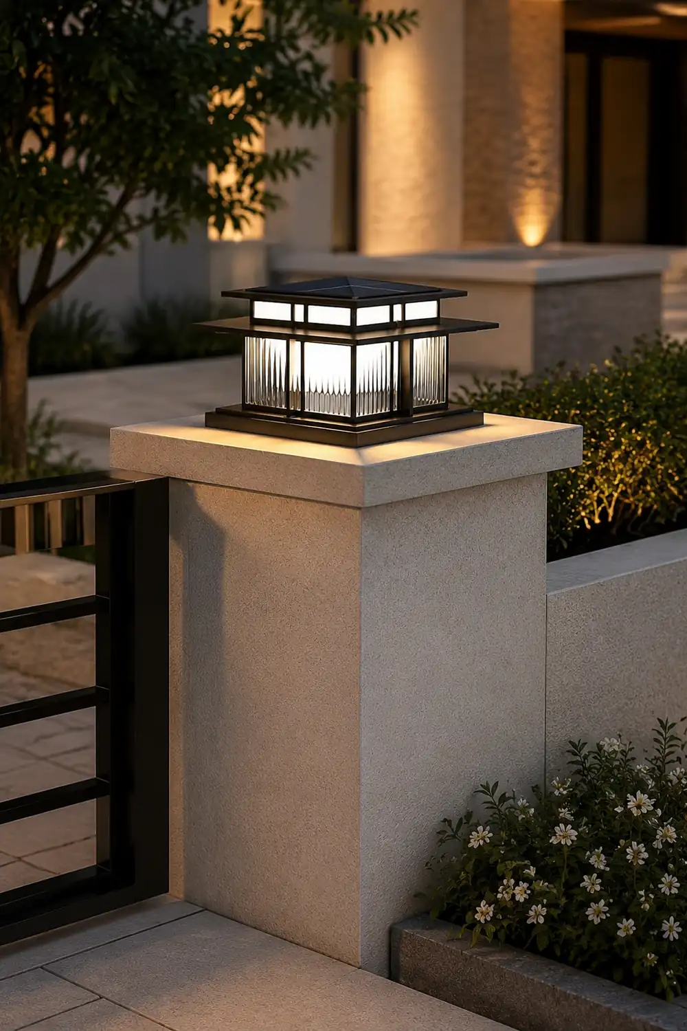 Boilyn Solar Outdoor Pillar Light - Lumpaz