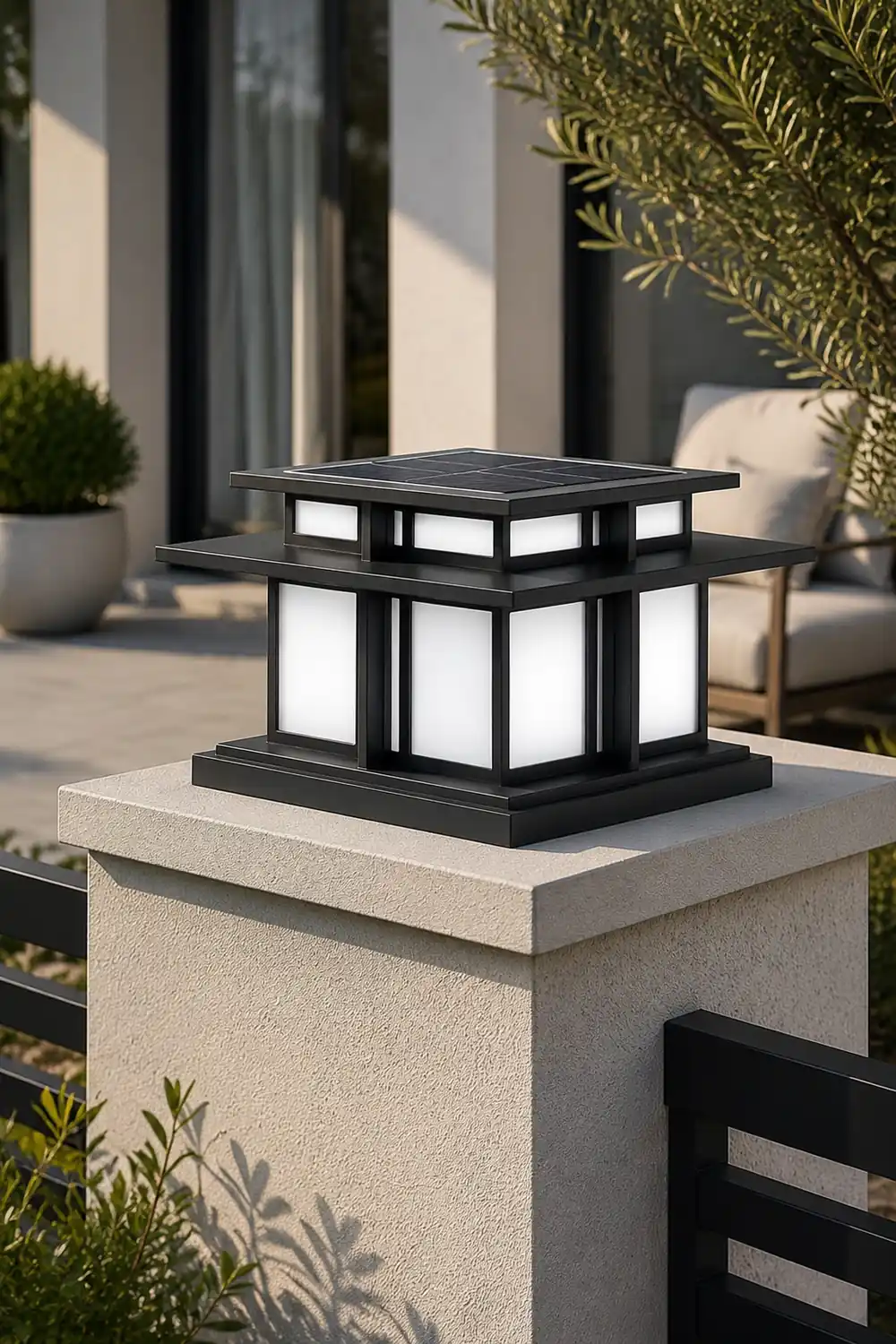 Boilyn Solar Outdoor Pillar Light - Lumpaz