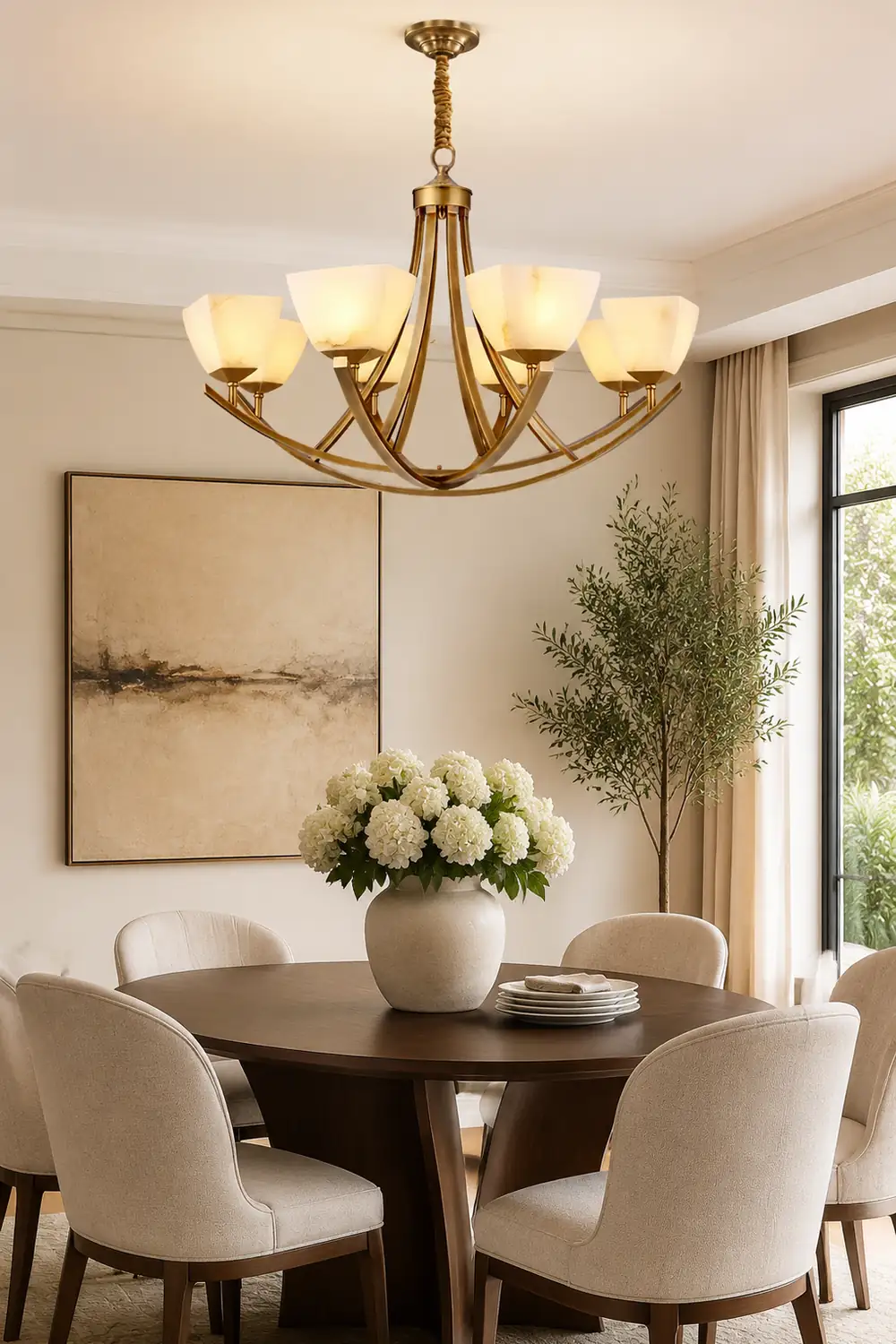 Dover Brass Chandelier - Lumpaz