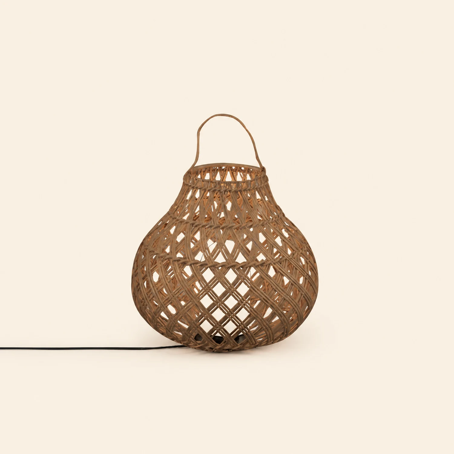 Woven Sphere Solar Lantern Outdoor Lamp - Lumpaz