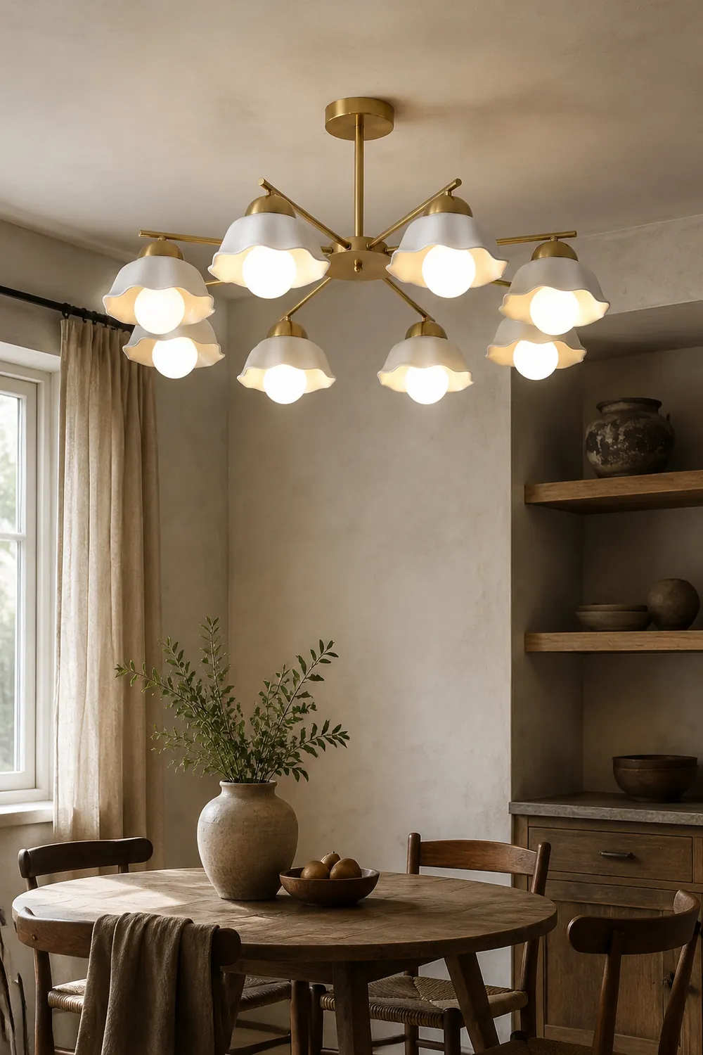 Flower Shade Chandelier - Lumpaz