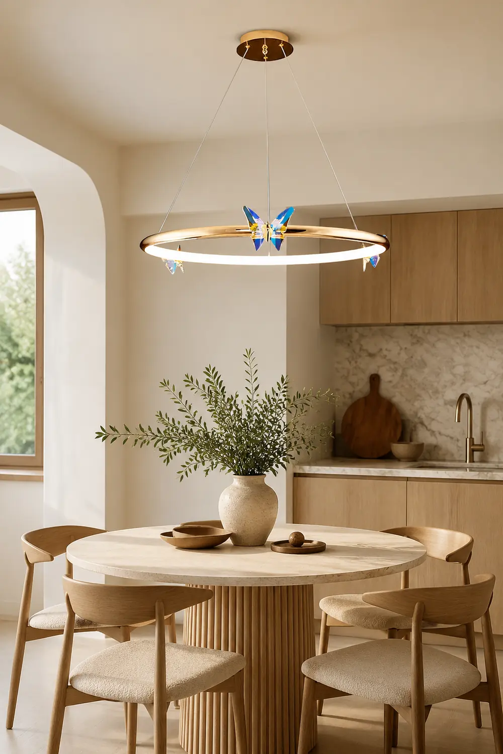 Blue Butterfly Chandelier - Lumpaz