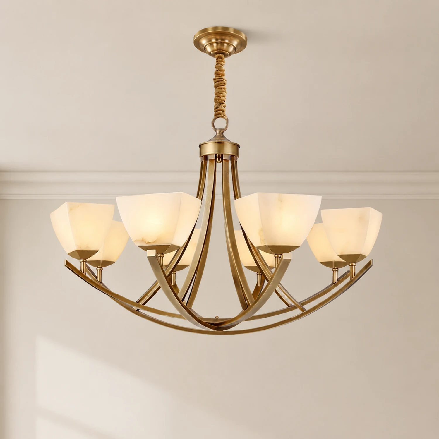 Dover Brass Chandelier - Lumpaz