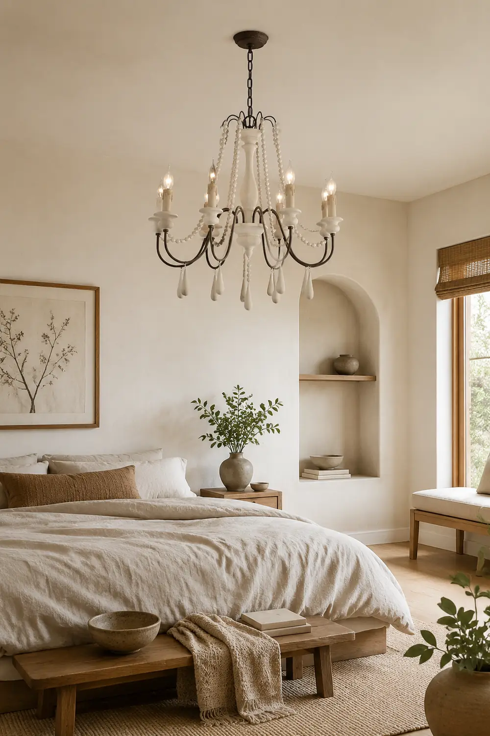 Candle Style Beaded Chandelier - Lumpaz