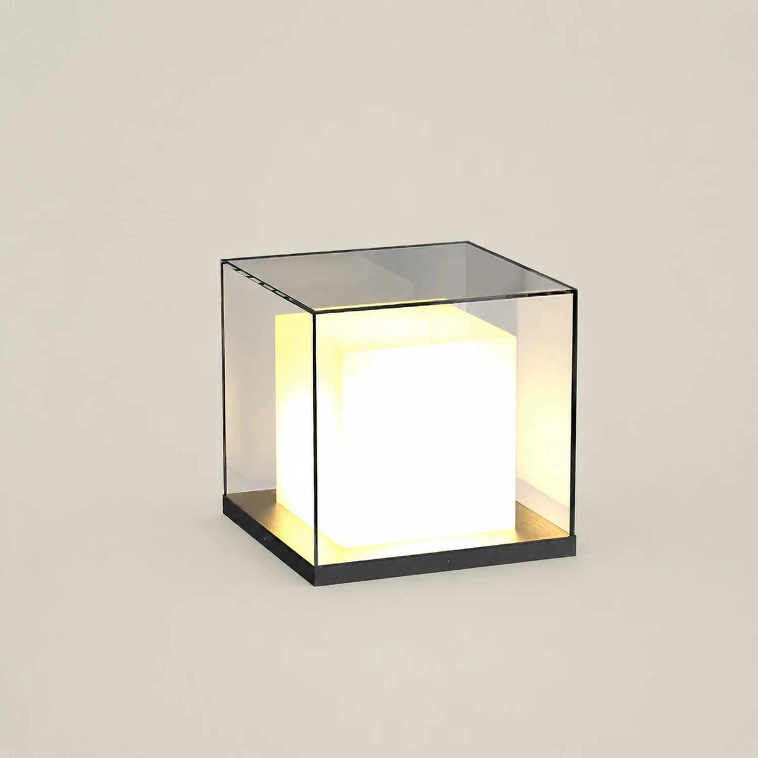 Square Box Outdoor Post Light - Lumpaz